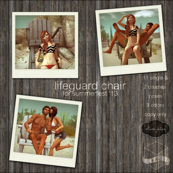 Olive Juice - Kari - Lifeguard chair